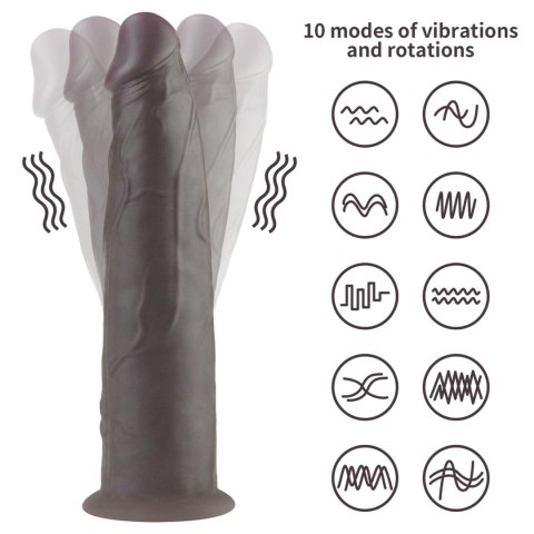9.0'' Dual Layered Platinum Silicone Rotator LoveToy - Boys of Toys Sp. z o.o. (dystrybutor)