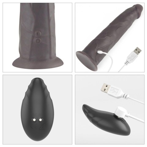 9.0'' Dual Layered Platinum Silicone Rotator LoveToy - Boys of Toys Sp. z o.o. (dystrybutor)