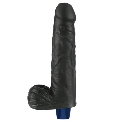 9" REAL SOFTEE Rechargeable TPE Vibrating Dildo(Black) LoveToy - Boys of Toys Sp. z o.o. (dystrybutor)