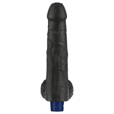 9" REAL SOFTEE Rechargeable TPE Vibrating Dildo(Black) LoveToy - Boys of Toys Sp. z o.o. (dystrybutor)