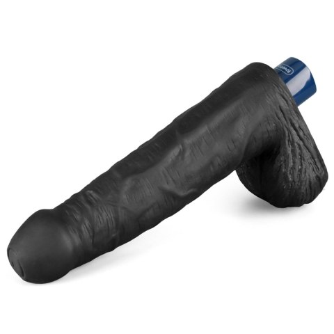9" REAL SOFTEE Rechargeable TPE Vibrating Dildo(Black) LoveToy - Boys of Toys Sp. z o.o. (dystrybutor)