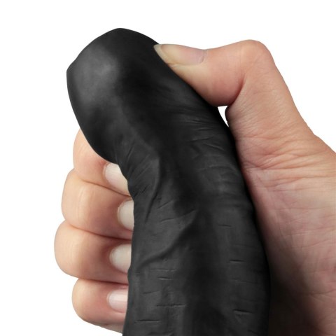 9" REAL SOFTEE Rechargeable TPE Vibrating Dildo(Black) LoveToy - Boys of Toys Sp. z o.o. (dystrybutor)