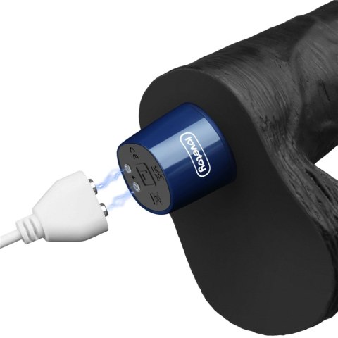 9" REAL SOFTEE Rechargeable TPE Vibrating Dildo(Black) LoveToy - Boys of Toys Sp. z o.o. (dystrybutor)