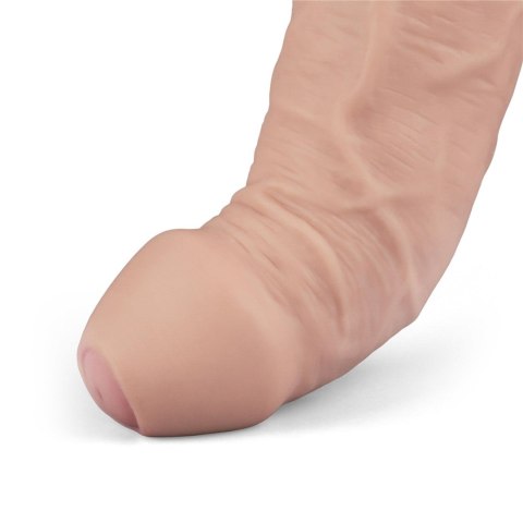 9" REAL SOFTEE Rechargeable TPE Vibrating Dildo(Flesh) LoveToy - Boys of Toys Sp. z o.o. (dystrybutor)