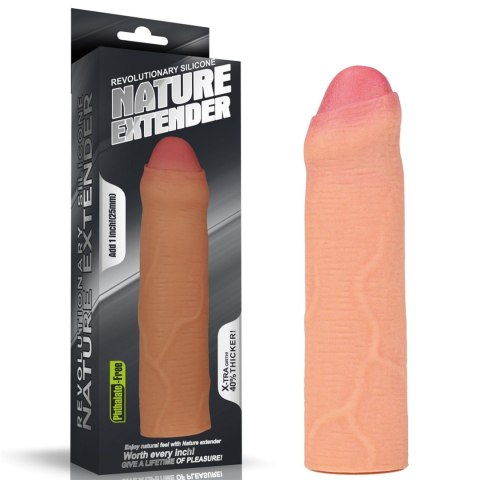 Add 1"" Revolutionary Silicone Nature Extender Uncircumcised LoveToy - Boys of Toys Sp. z o.o. (dystrybutor)