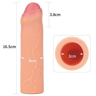 Add 1"" Revolutionary Silicone Nature Extender Uncircumcised LoveToy - Boys of Toys Sp. z o.o. (dystrybutor)