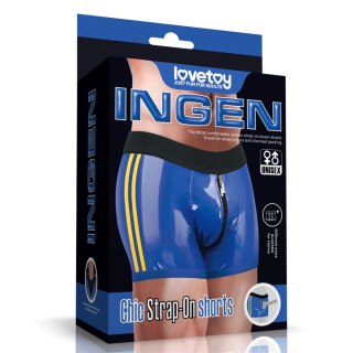 Chic Strap-On shorts (32 - 35 inch waist) Blue LoveToy - Boys of Toys Sp. z o.o. (dystrybutor)