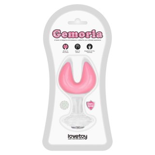 Gemoria Silicone Butt Plug - Dual Crescent (Glow-In-The-Dark) LoveToy - Boys of Toys Sp. z o.o. (dystrybutor)