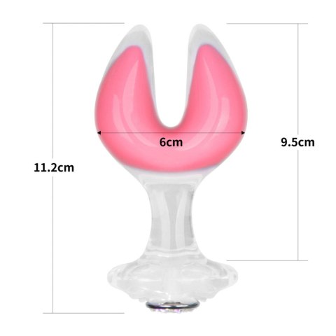 Gemoria Silicone Butt Plug - Dual Crescent (Glow-In-The-Dark) LoveToy - Boys of Toys Sp. z o.o. (dystrybutor)