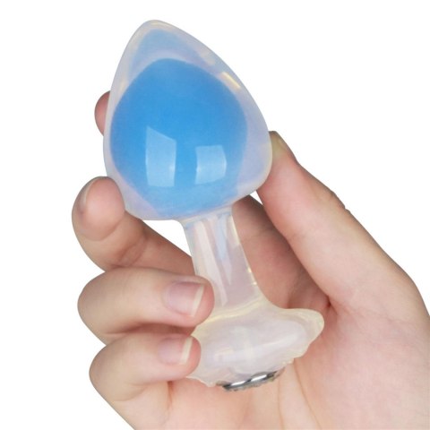 Gemoria Silicone Butt Plug (Glow-In-The-Dark) - blue LoveToy - Boys of Toys Sp. z o.o. (dystrybutor)