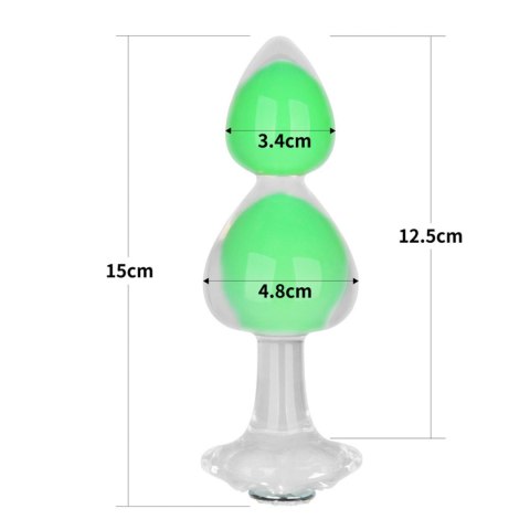 Gemoria Silicone Butt Plug (Glow-In-The-Dark) - green LoveToy - Boys of Toys Sp. z o.o. (dystrybutor)