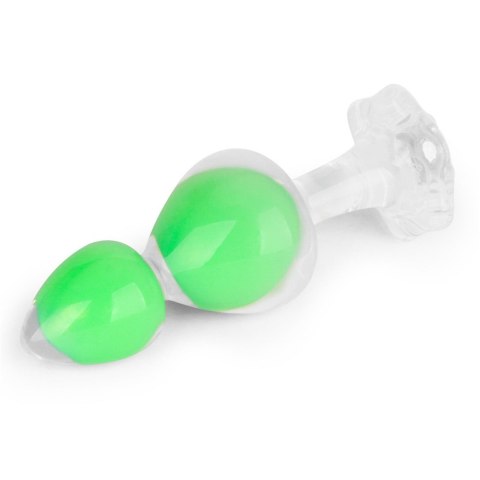 Gemoria Silicone Butt Plug (Glow-In-The-Dark) - green LoveToy - Boys of Toys Sp. z o.o. (dystrybutor)