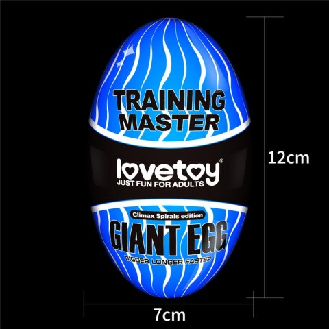 Giant Egg Climax Spirals Edition LoveToy - Boys of Toys Sp. z o.o. (dystrybutor)