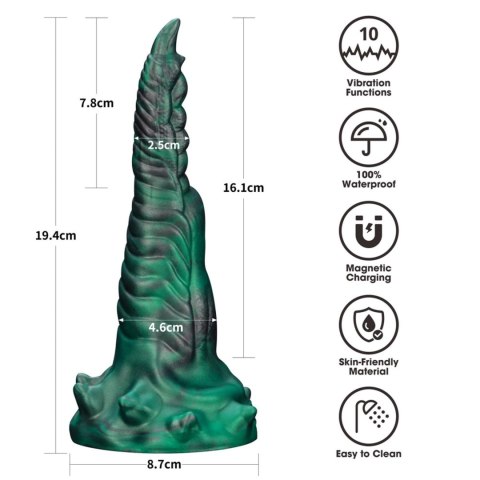 Savage Charm Double-Claw Vibrating Silicone Dildo LoveToy - Boys of Toys Sp. z o.o. (dystrybutor)