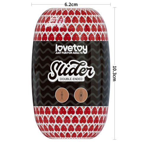 Slider Double-Ended Masturbator Ass and Vagina LoveToy - Boys of Toys Sp. z o.o. (dystrybutor)
