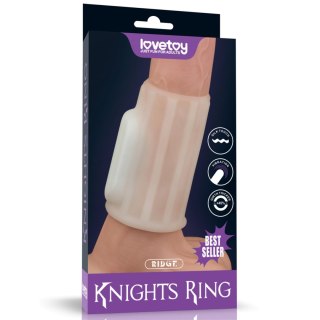 Vibrating Ridge Knights Ring (White) LoveToy - Boys of Toys Sp. z o.o. (dystrybutor)