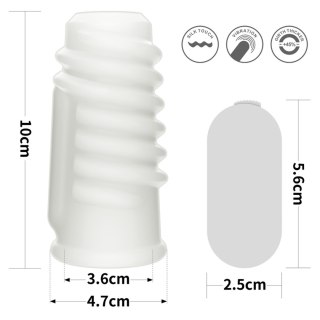 Vibrating Spiral Knights Ring (White) LoveToy - Boys of Toys Sp. z o.o. (dystrybutor)