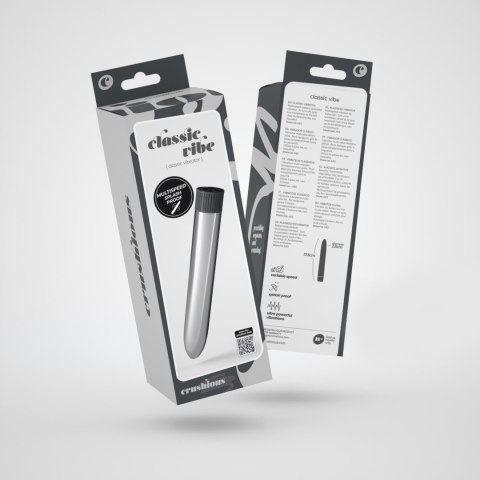 CRUSHIOUS CLASSIC VIBE VIBRATOR SILVER Crushious - Lunyvan S.L.