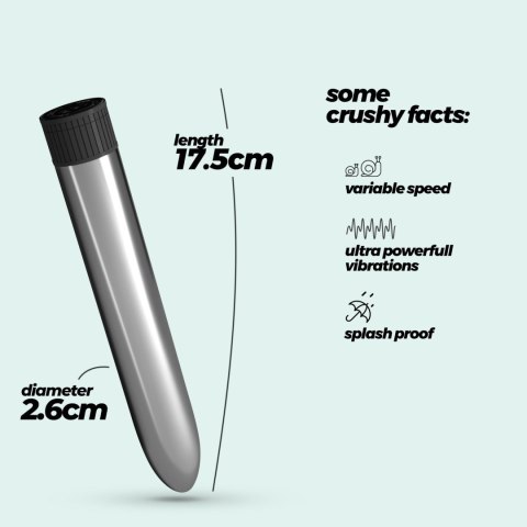 CRUSHIOUS CLASSIC VIBE VIBRATOR SILVER Crushious - Lunyvan S.L.