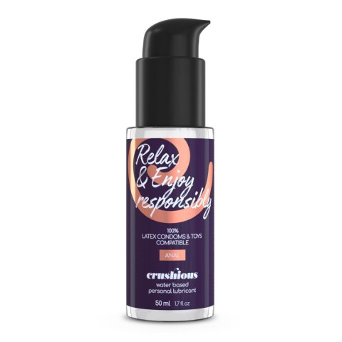 CRUSHIOUS DEEP DIVER DOUBLE DILDO WITH ANAL LUBRICANT 50ML PURPLE Crushious - Lunyvan S.L.