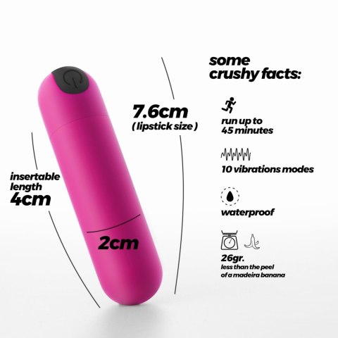 CRUSHIOUS IMOAN RECHARGEABLE VIBRATING BULLET PINK Crushious - Lunyvan S.L.