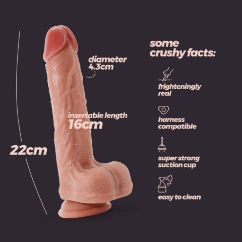 CRUSHIOUS INVIKTUS 8,5 LIQUID SILICONE DILDO FLESH Crushious - Lunyvan S.L.