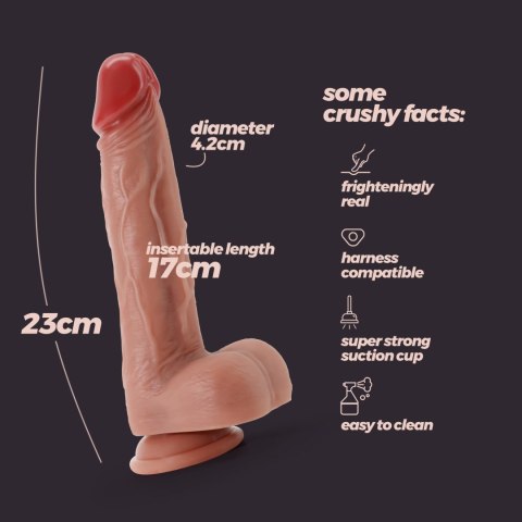 CRUSHIOUS INVIKTUS 9 LIQUID SILICONE DILDO FLESH Crushious - Lunyvan S.L.
