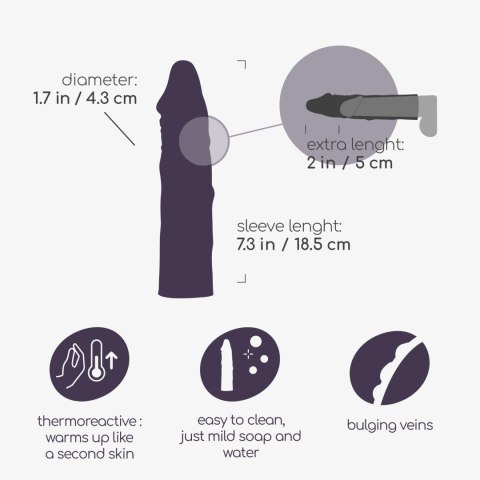 CRUSHIOUS THE MACHO REALISTIC PENIS SLEEVE WITH 2" EXTENSION Crushious - Lunyvan S.L.