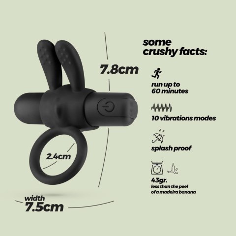 CRUSHIOUS WONKA COCKRING WITH RECHARGEABLE VIBRATING BULLET Crushious - Lunyvan S.L.