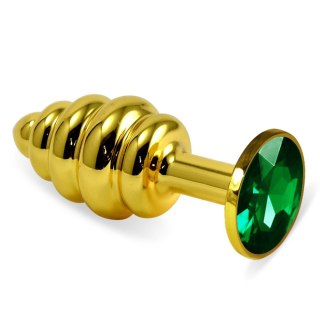 Gold Spiral Plug Green LoveToy - Boys of Toys Sp. z o.o. (dystrybutor)