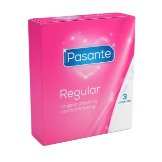 Pasante Regular Condoms 3 pcs PASANTE - Boys of Toys Sp. z o.o. (dystrybutor)