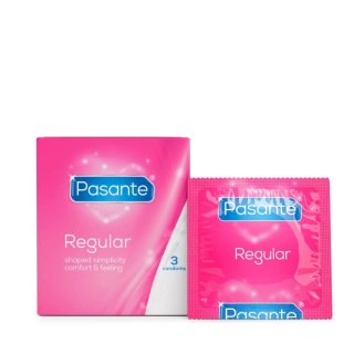 Pasante Regular Condoms 3 pcs PASANTE - Boys of Toys Sp. z o.o. (dystrybutor)