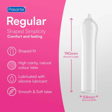 Pasante Regular Condoms 3 pcs PASANTE - Boys of Toys Sp. z o.o. (dystrybutor)