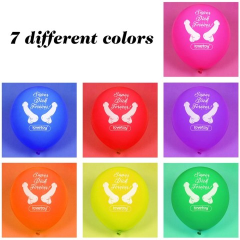 Super Dick Forever Bachelorette Balloons(Pack of 7) LoveToy - Boys of Toys Sp. z o.o. (dystrybutor)