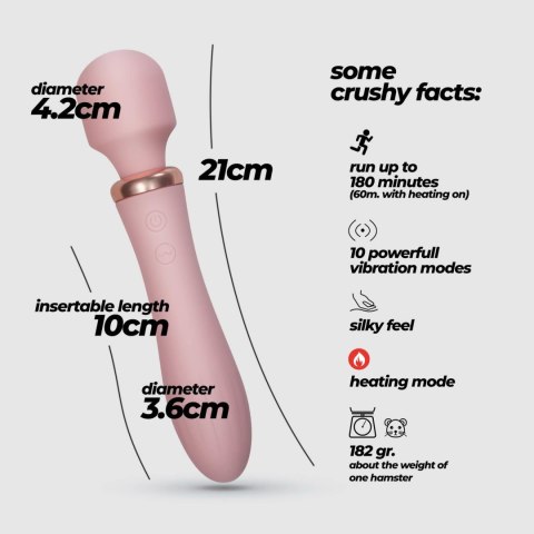 CRUSHIOUS DUAL MASSAGE WAND JINX ROSE WIN Crushious - Lunyvan S.L.