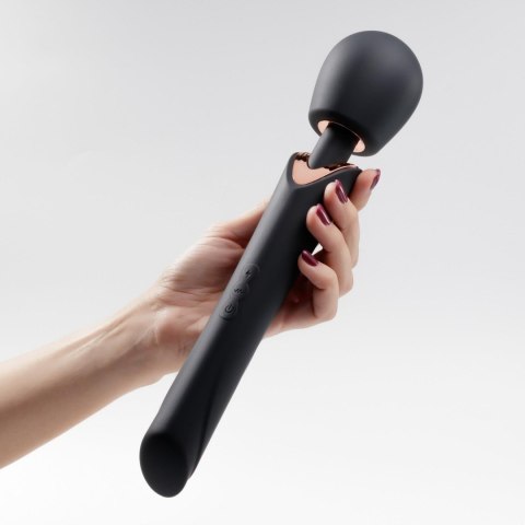 CRUSHIOUS HOLLY RECHARGEABLE WAND MASSAGER BLACK Crushious - Lunyvan S.L.