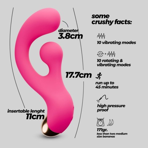 CRUSHIOUS PLEASER VIBRATOR WITH ROTATING STIMULATION Crushious - Lunyvan S.L.