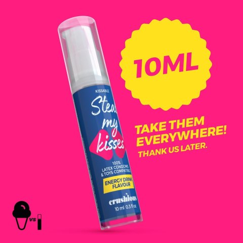 CRUSHIOUS STEAL MY KISSES ENERGY DRINK FLAVOUR LUBRICANT GEL 10ML Crushious - Lunyvan S.L.