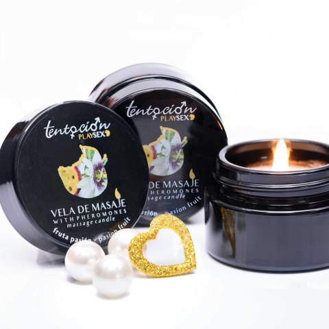 PASSION FRUIT SCENTED PHEROMONE CANDLE 20ML TENTACIÓN PLAY SEX Crushious - Lunyvan S.L.