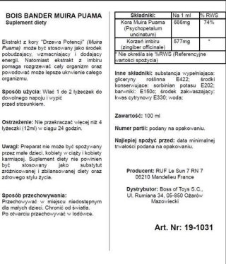 Supl.diety-BOIS BANDE 100 ML Ruf - S.A.R.L. Estrel production