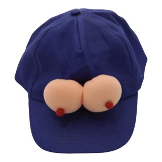 Kinky Pleasure - DS003 - Cap With Breasts - Blue - One Size POWER ESCORTS