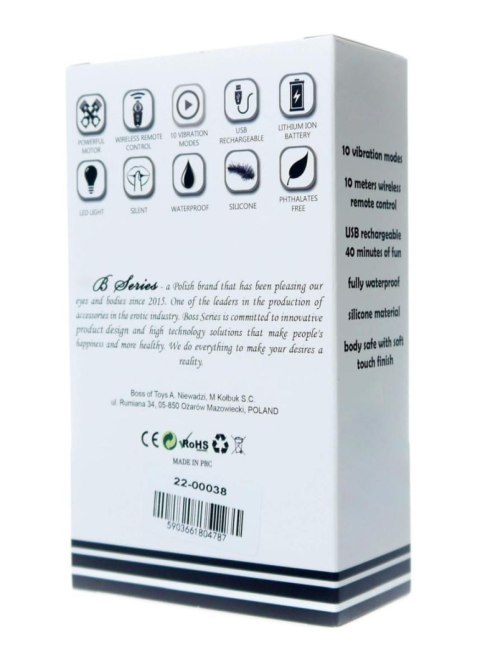 Kulki-Vibrating Silicone Kegel Balls USB 10 Function / Remote control -Black Boys of Toys Sp. z o.o.