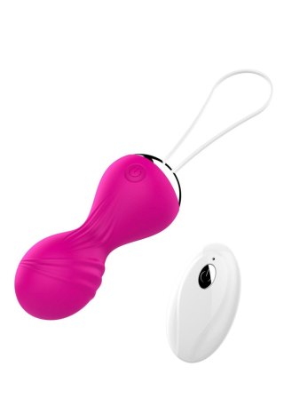Kulki-Vibrating Silicone Kegel Balls USB 10 Function / Remote control -Pink Boys of Toys Sp. z o.o.