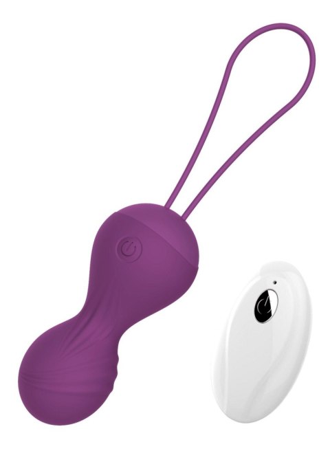 Kulki-Vibrating Silicone Kegel Balls USB 10 Function / Remote control -Purple Boys of Toys Sp. z o.o.