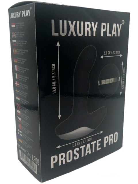 Luxury Play Prostate Stimulator - Silicone Usb Massager - 7 Function - Pulsator - Heating - Black POWER ESCORTS