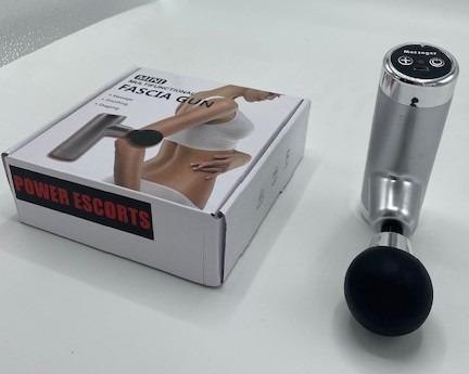 Massage gun mini silver POWER ESCORTS