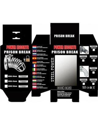 Prison BReak black small 40 mm with lock POWER ESCORTS