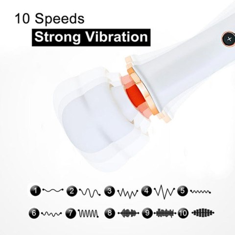 Stymulator-Massager Super Powerful USB Black 10 Function Boys of Toys Sp. z o.o.