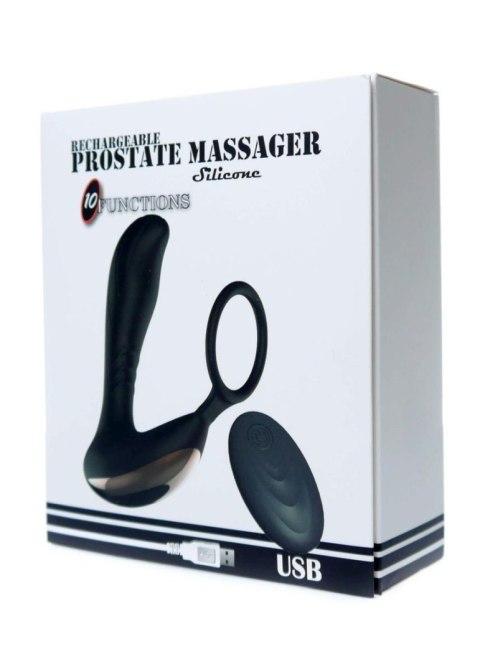 Stymulator-Prostate Massager with Ring USB 10 Function / Remote Control Boys of Toys Sp. z o.o.