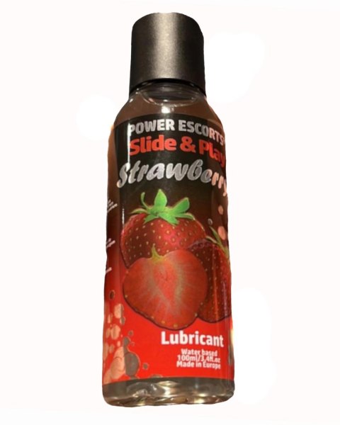 Żel-Power Escorts Strawberry Lubricant 100ml Slide&Play POWER ESCORTS